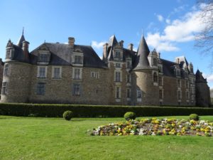 Aile renaissance du chateau de chateaubriant en bretagne